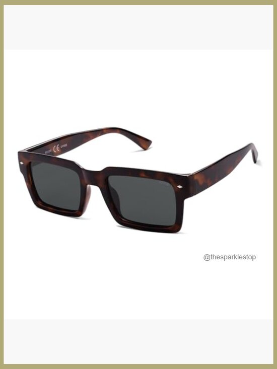 Retro Square Polarized Sunglasses UV400 Protection for Women Men main image 5